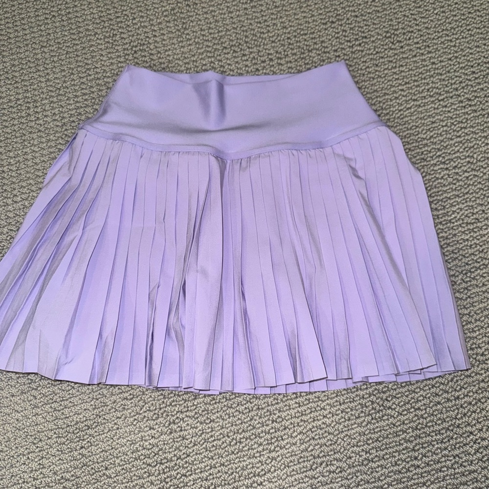ALO Yoga Lavender Pleated Skirt